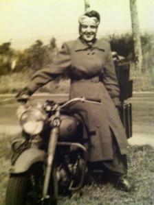 My mum the biker